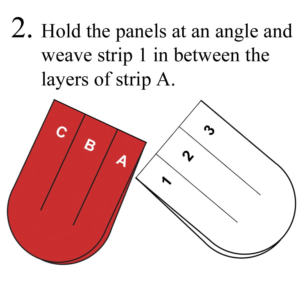 pleated hearts instructions