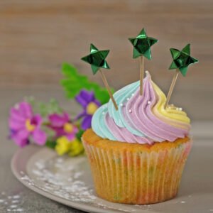 Lucky star cupcake topper